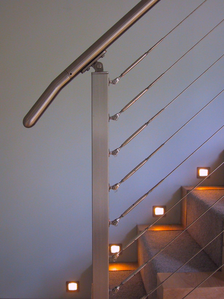 Inspiration for a contemporary staircase in Hampshire.