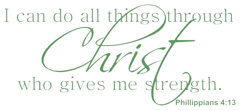 Decal Vinyl Wall Sticker Christ Gives Me Strength Philippians 4:13 Quote - Contemporary - Wall Decals - by Design With Vinyl | Houzz Decal Vinyl Wall Sticker Christ Gives Me Strength Philippians 4:13 Quote - Contemporary - Wall Decals - by Design With Vinyl | Houzz