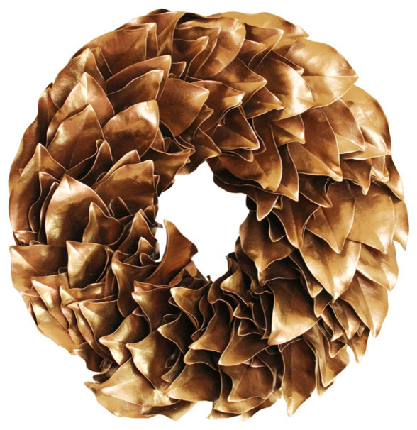 Lacquered Wreath, Gold, 23"x23"