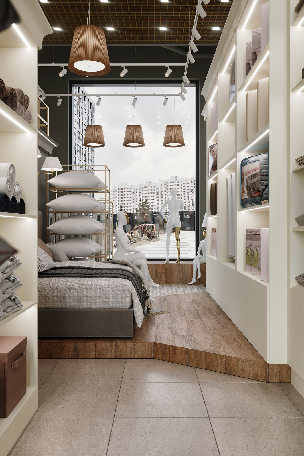 Интерьер магазина домашнего текстиля "ETWAS" - 58,6 кв.м.