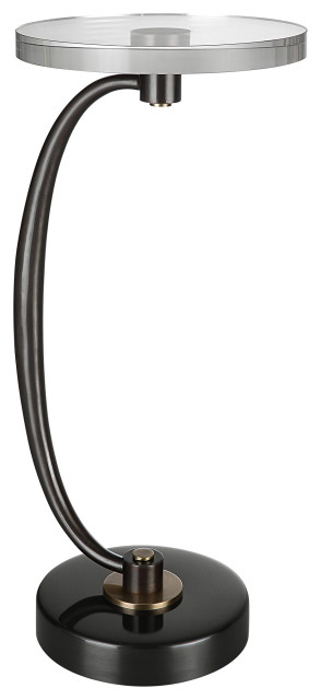 Uttermost Waveney Bronze Drink Table - Contemporary - Side Tables And ...
