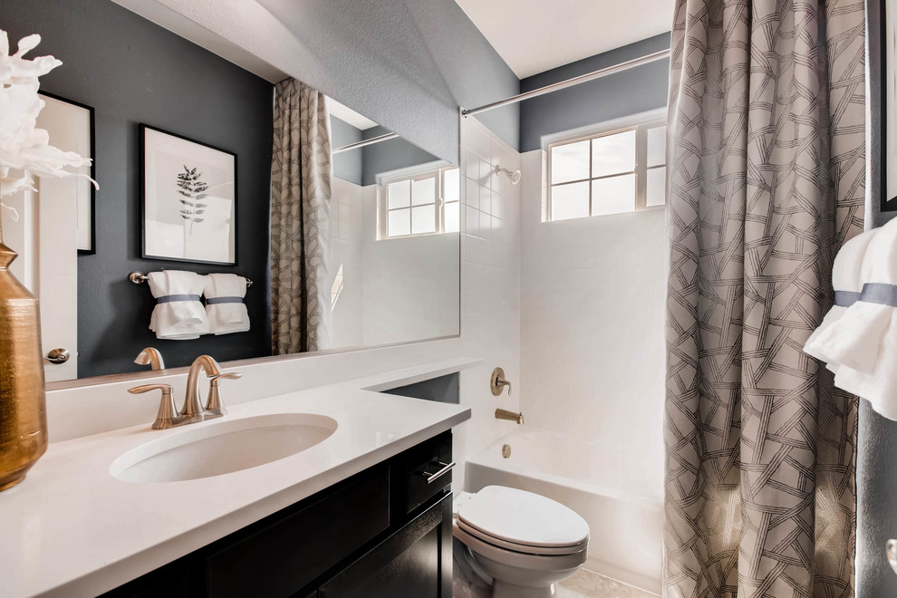 Inspiration for a rustic home design remodel in Denver