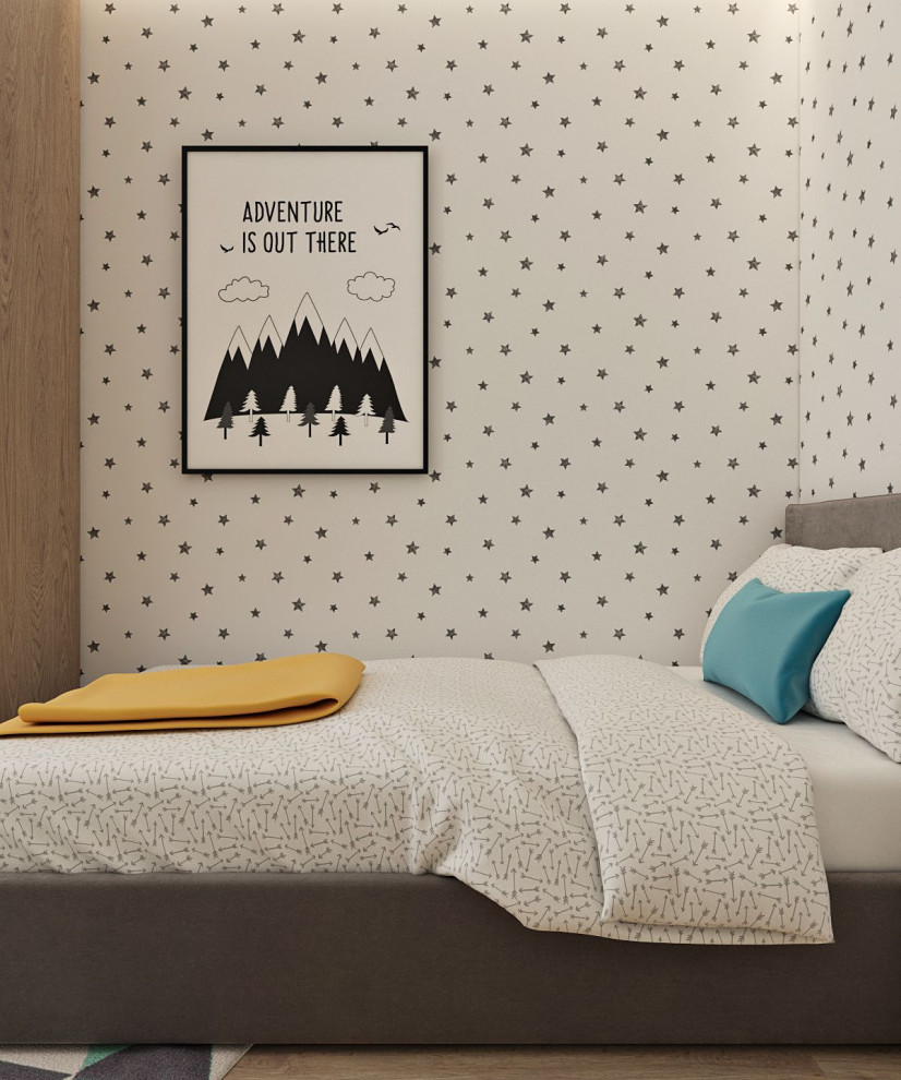 Интерьер квартиры 70 кв.м. для семьи с двумя детьми