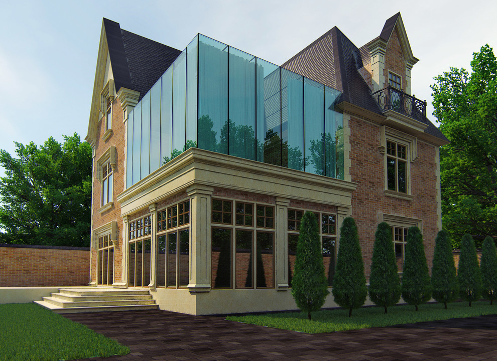 Реконструкция частного дома в Кранодаре в английском стиле с элементами эклекти