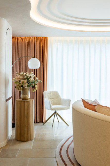 Burkes crescent contemporary-vardagsrum