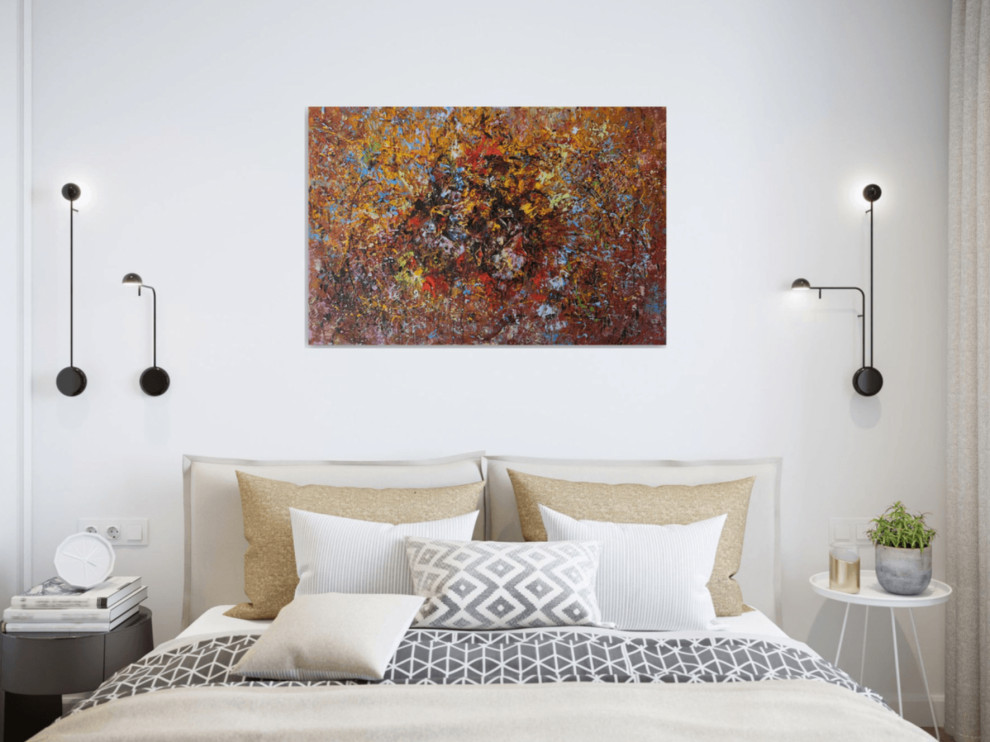 Спальня - Дизайн интерьера - Картины художницы Дианы Маливани (1)