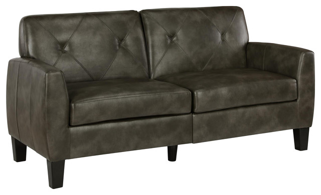 Dorel Living Marco Small Es Sofa Dark Taupe