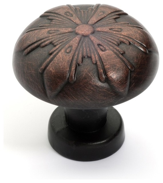 Starburst Knob Aged Oil Rubbed Bronze Transitional