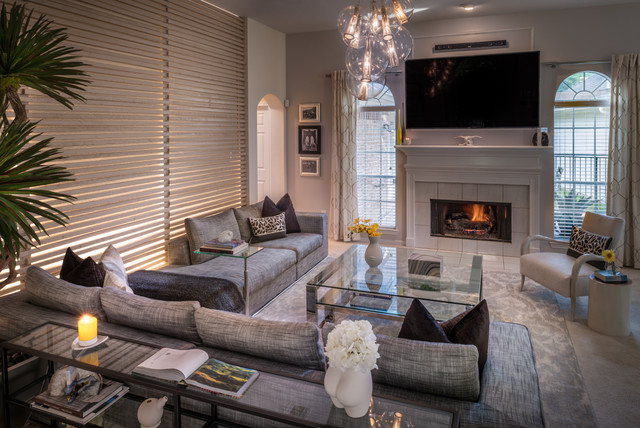 Classic Modern contemporaneo-sala-de-estar
