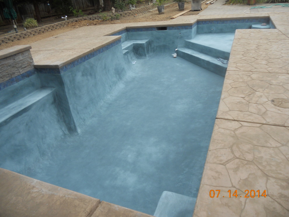 Contemporary pool in Other.