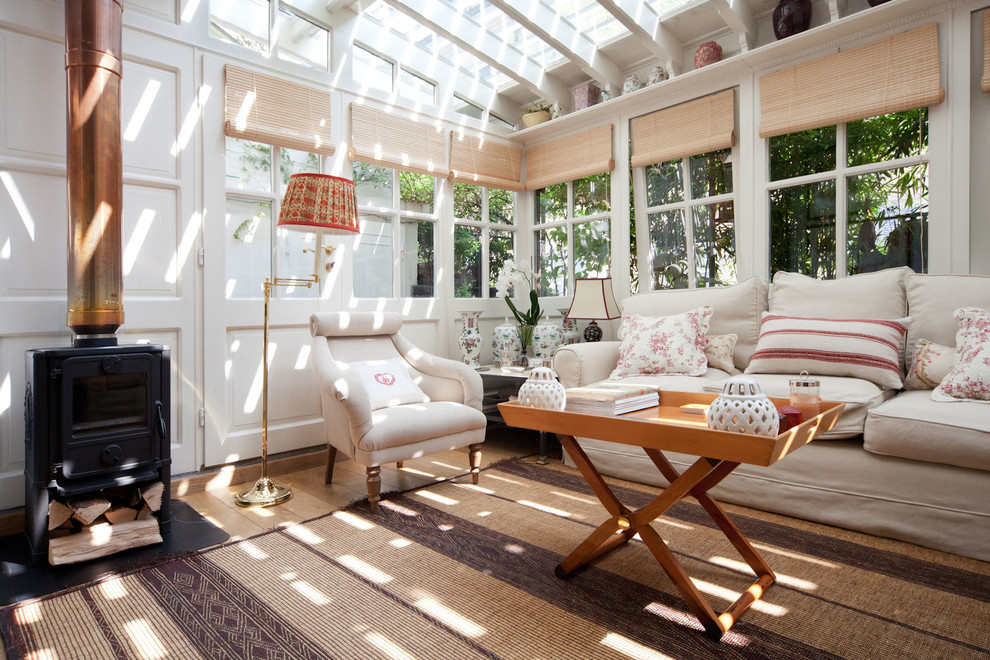 Traditional sunroom in Milan.