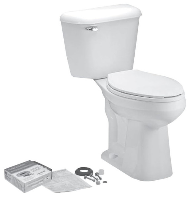 Mansfield 117CTKWHT Profit 4 White ADA Round Bowl Toilet Complete