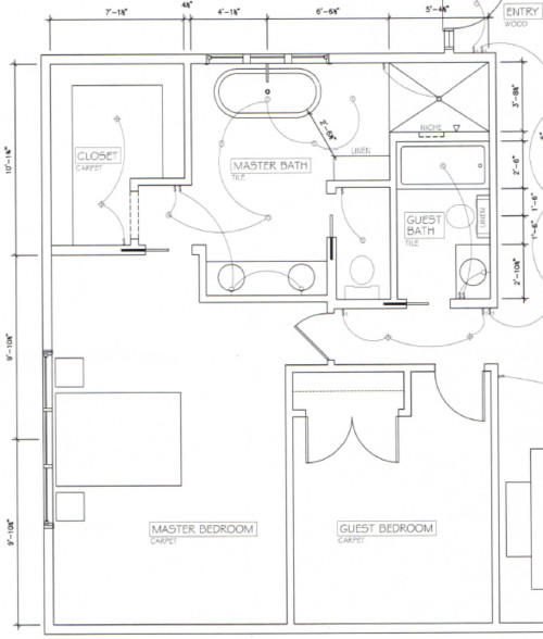 Master Bathroom Plans With Two Toilets two baths and a master - layout dilemma Master Bathroom Plans With Two Toilets two baths and a master - layout dilemma