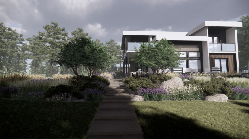 Вид на дом со стороны залива