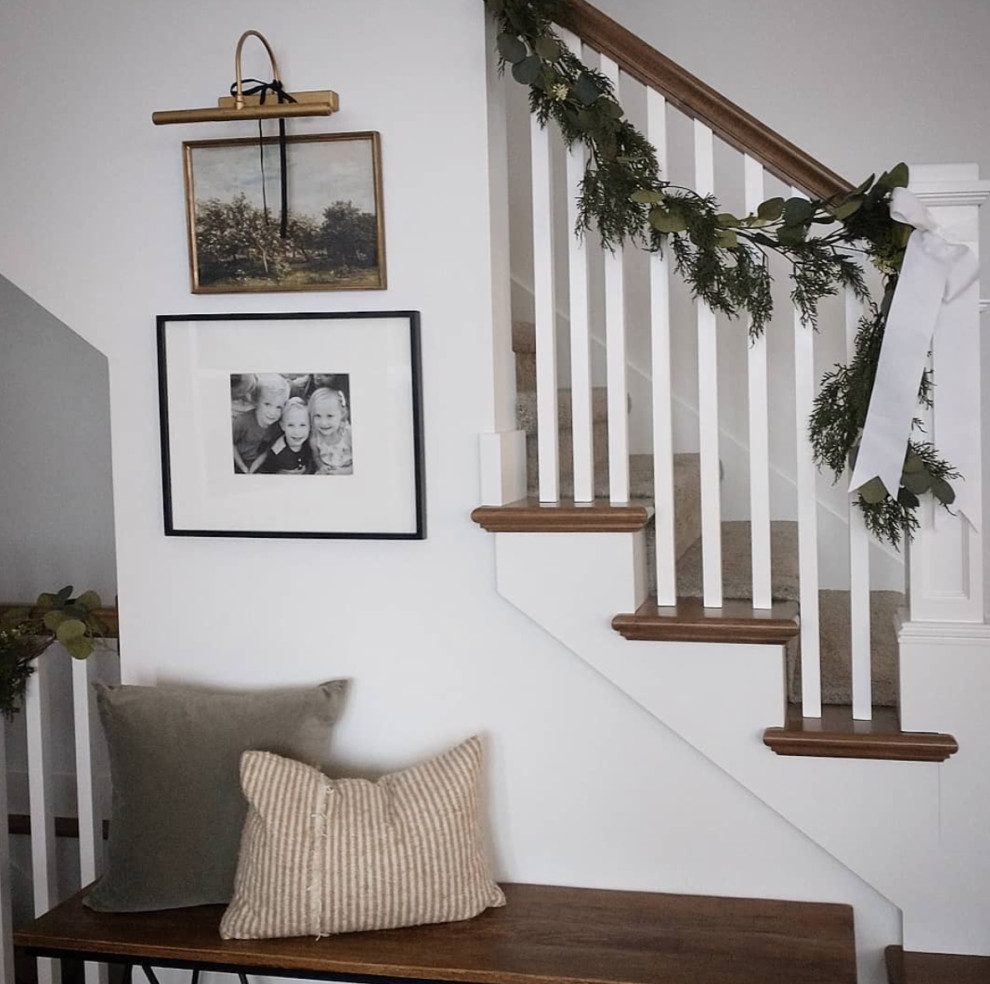Transitional home design photo in St Louis