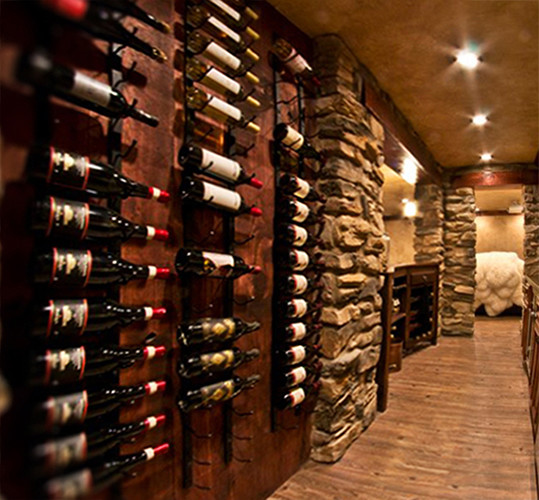 Photo of a modern wine cellar in Los Angeles.
