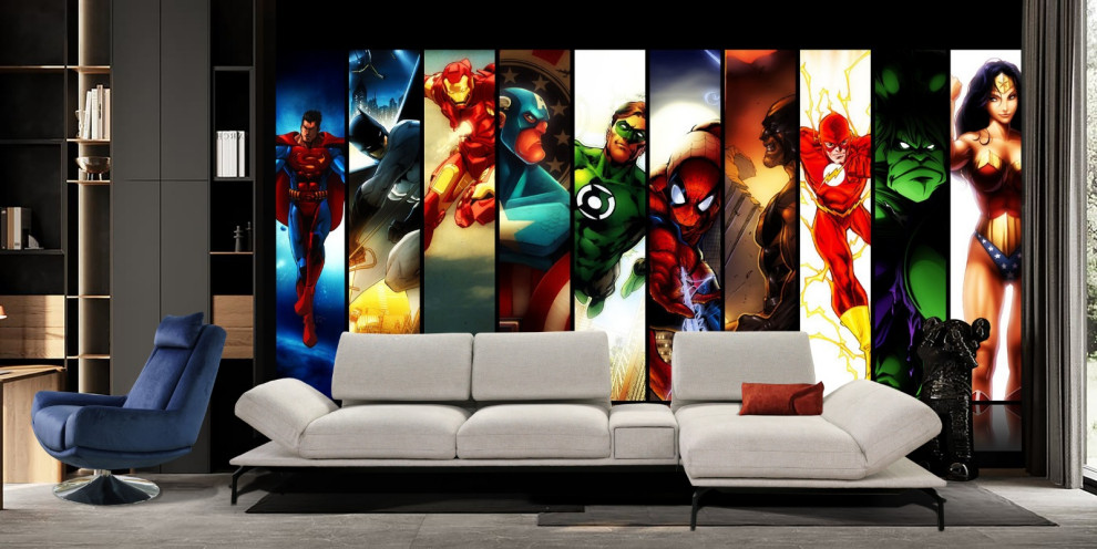 Idée de décoration pour un salon design.