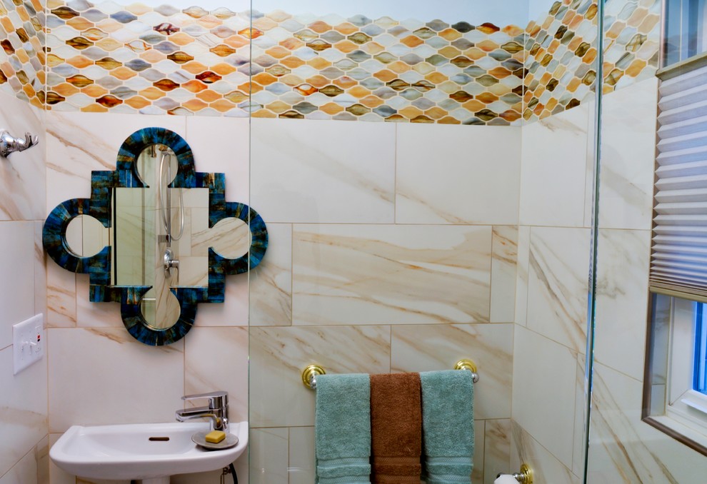Small transitional home design photo in Grand Rapids