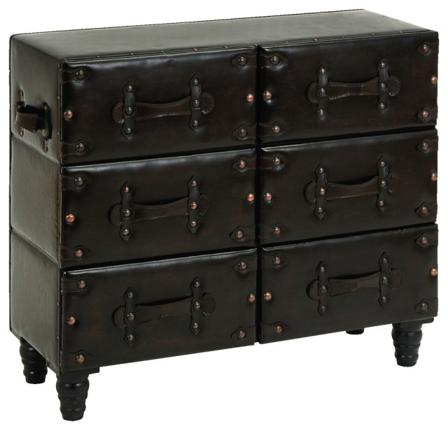 Black Cedar Traditional Chest, 29x32x12 Traditional Accent Chests