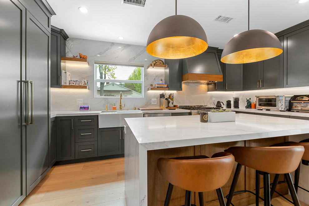 Complete Home Remodel in Sherman Oaks - Transitional - Kitchen - Los ...