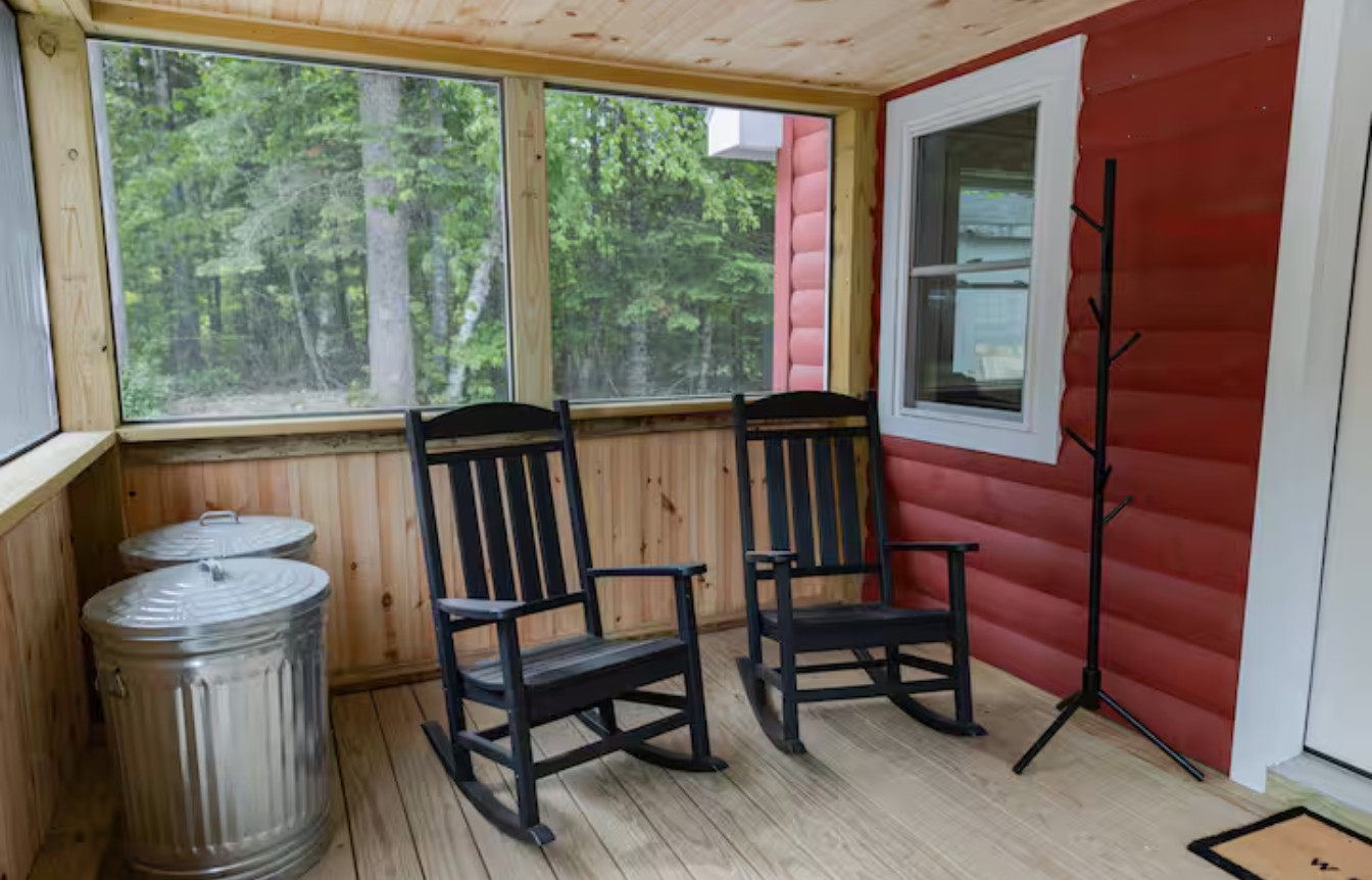 The Otter Nook Airbnb Front porch