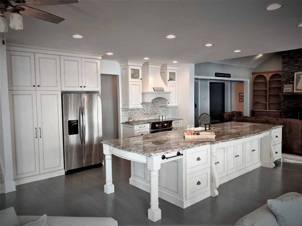 Inspiration for a large transitional kitchen remodel in Atlanta