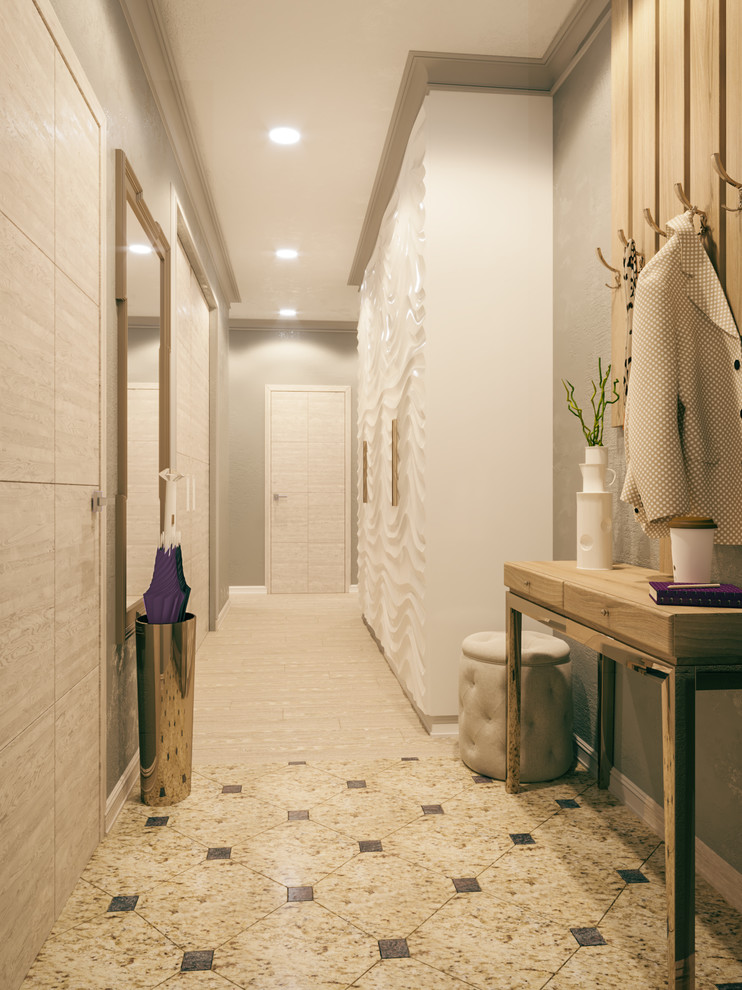 Маленькая квартира с лиловыми акцентами