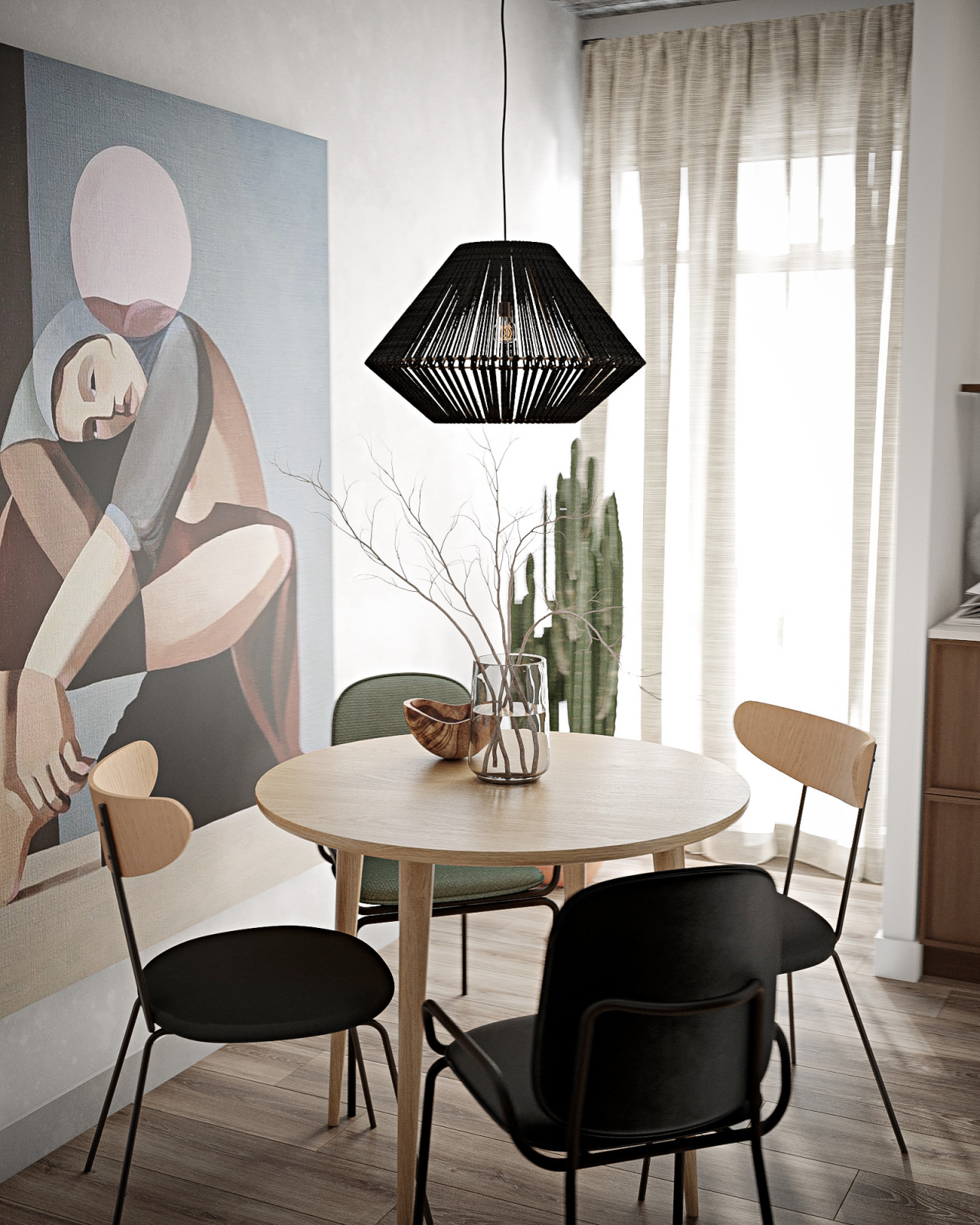 Однокомнатная квартира для молодой пары с собакой в ЖК Европейский