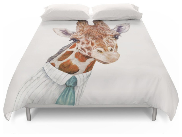 Mr Giraffe Duvet Cover Contemporary Kids Comforters By Society6