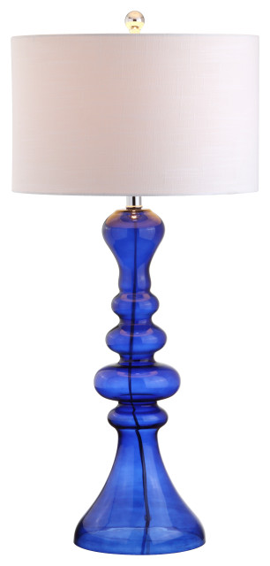 Madeline 35" Curved Glass Table Lamp
