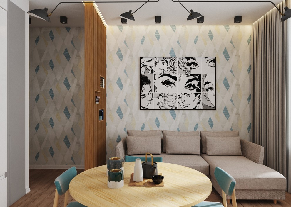 Зона кухни-гостиной