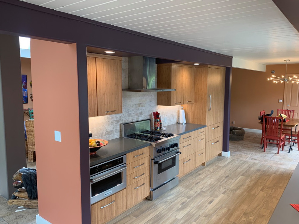 Panoramic Eichler Kitchen