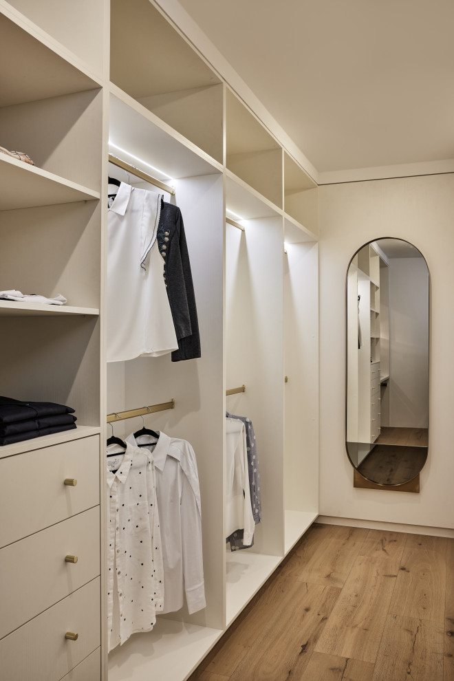 Large contemporary storage and wardrobe in Sydney.