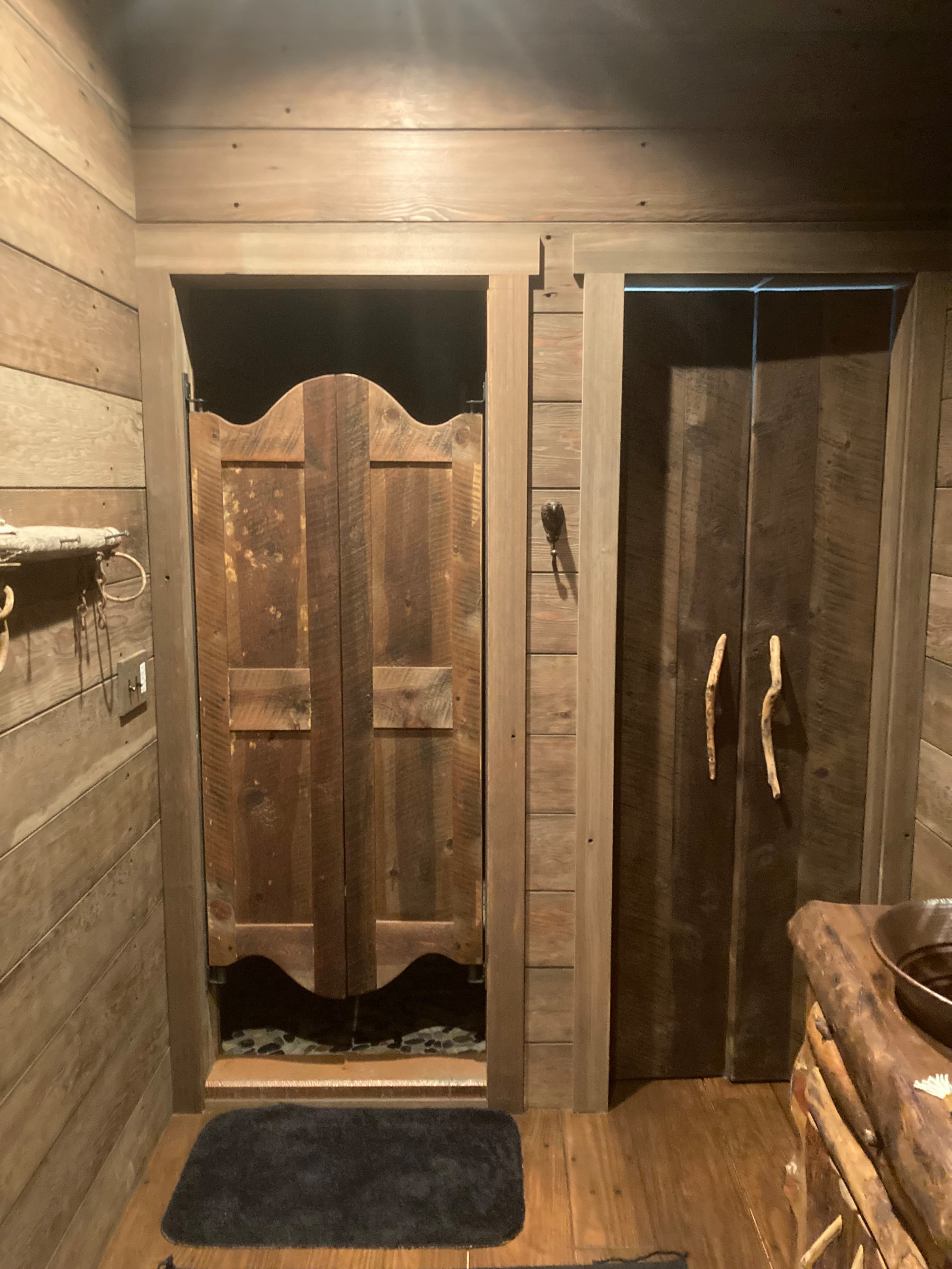 Rustic saloon doors