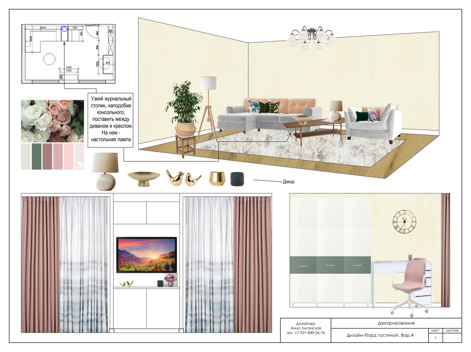 Подбор обстановки в готовом ремонте. Санкт-Петербург