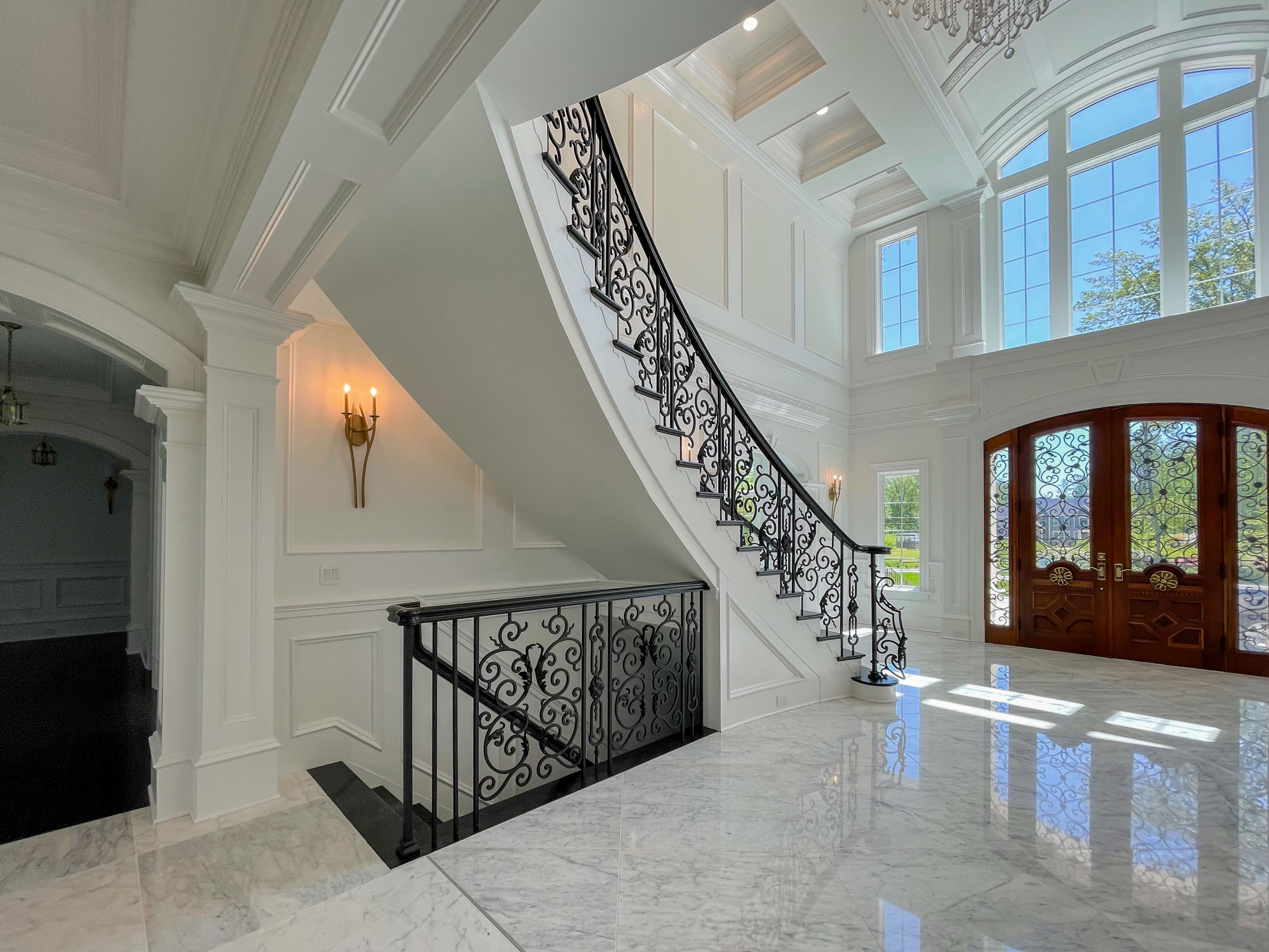 92_Grand Double Staircase in Exquisite Custom Home, Great Falls VA 22066