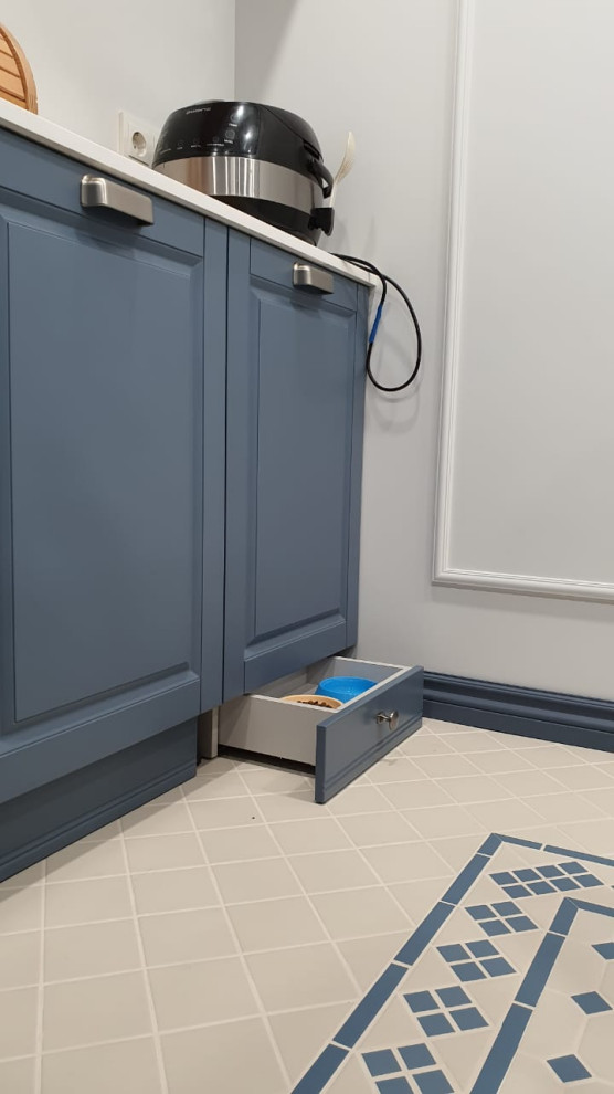 Соременная классика в серо-голубых тонах