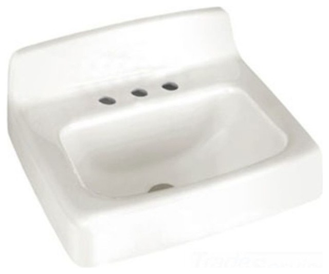 American Standard Regalyn 20 X18 Cast Iron Wall Hung Sink White American Standard Regalyn 20 X18 Cast Iron Wall Hung Sink