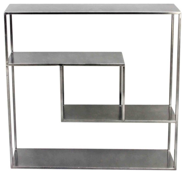 square metal shelf