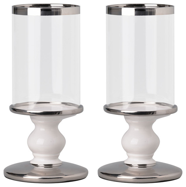 glass pedestal candle holders