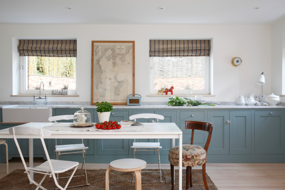 Photo of an eclectic kitchen in Surrey.