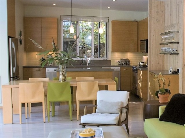 Fire Island Pines Beach House modern-kueche