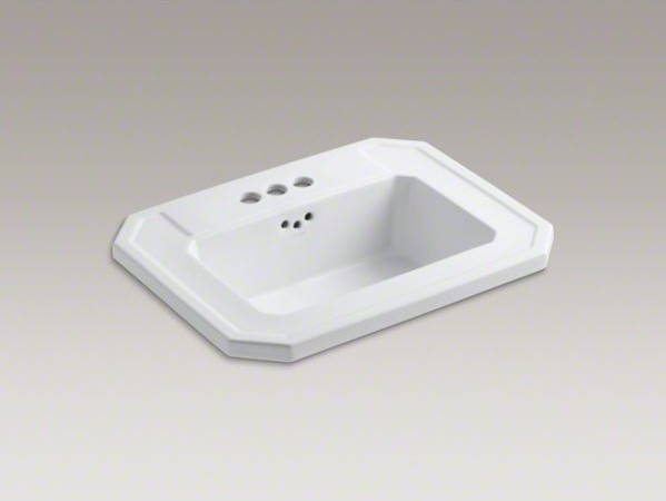 KOHLER Kathryn(R) drop-in bathroom sink with 4
