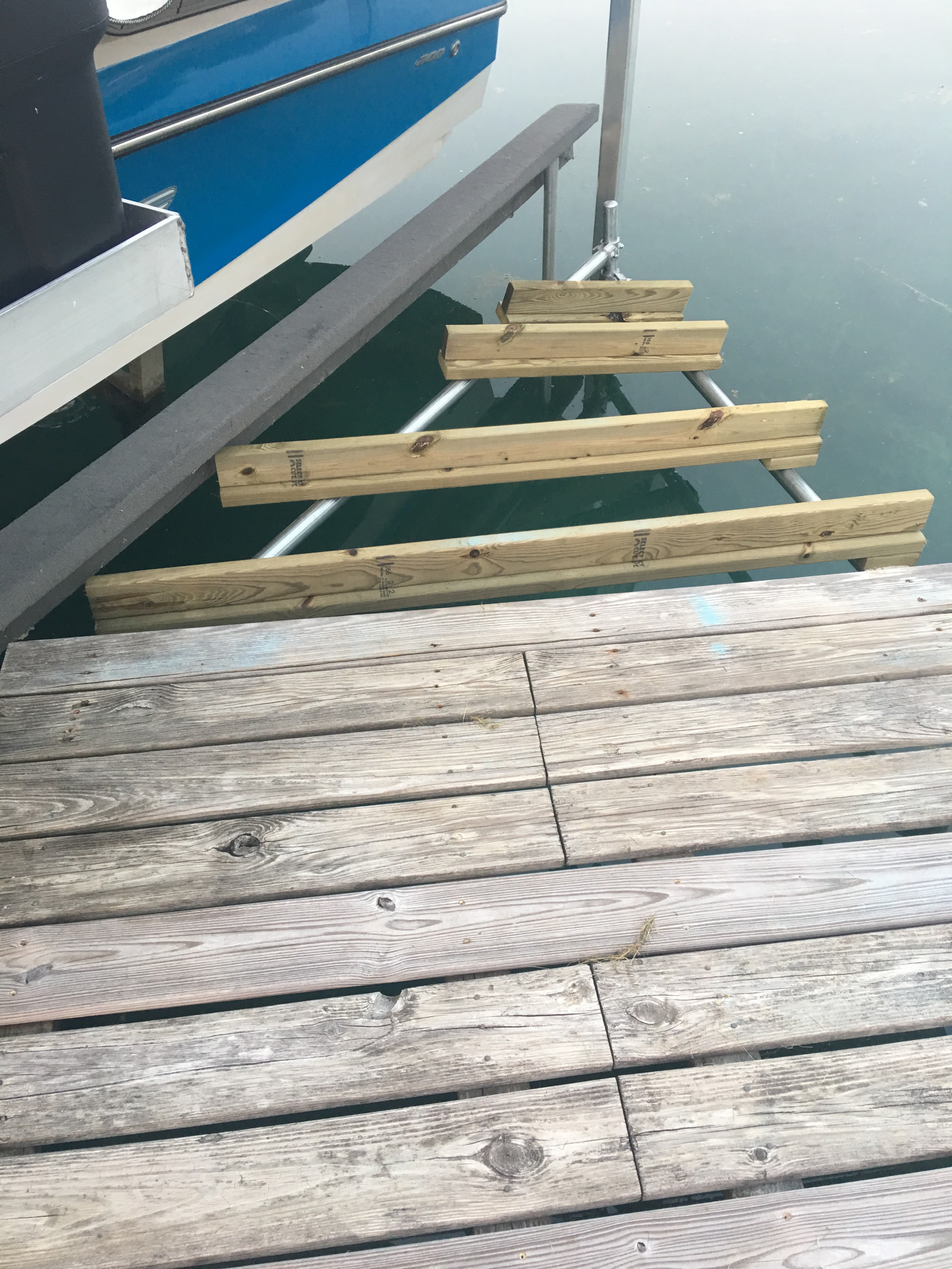 New Fiberon Dock strip and replace and add triangle section