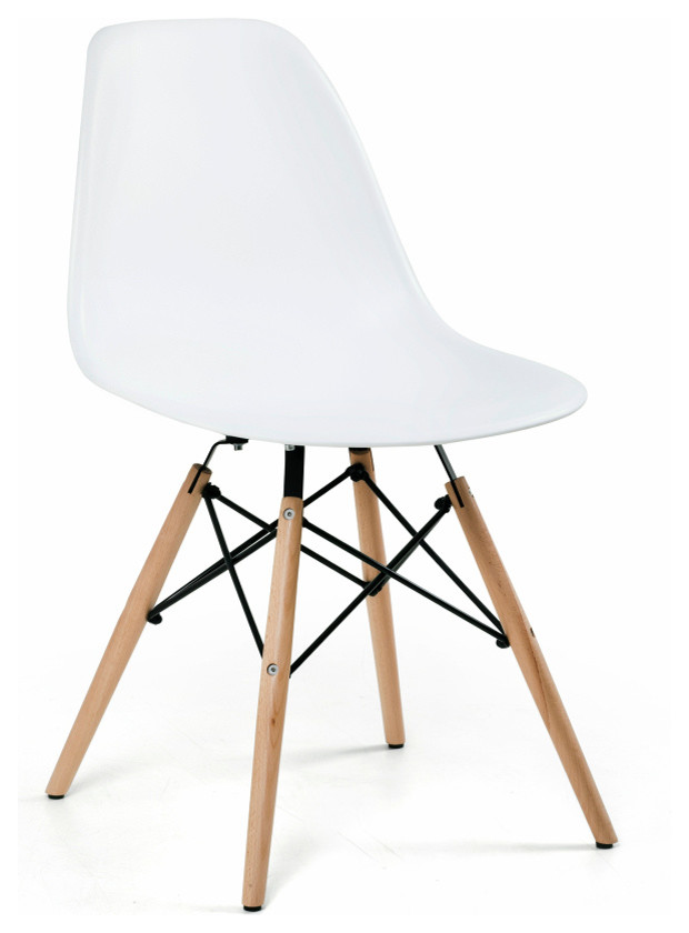 Eiffel Side Chair, Set of 4, White