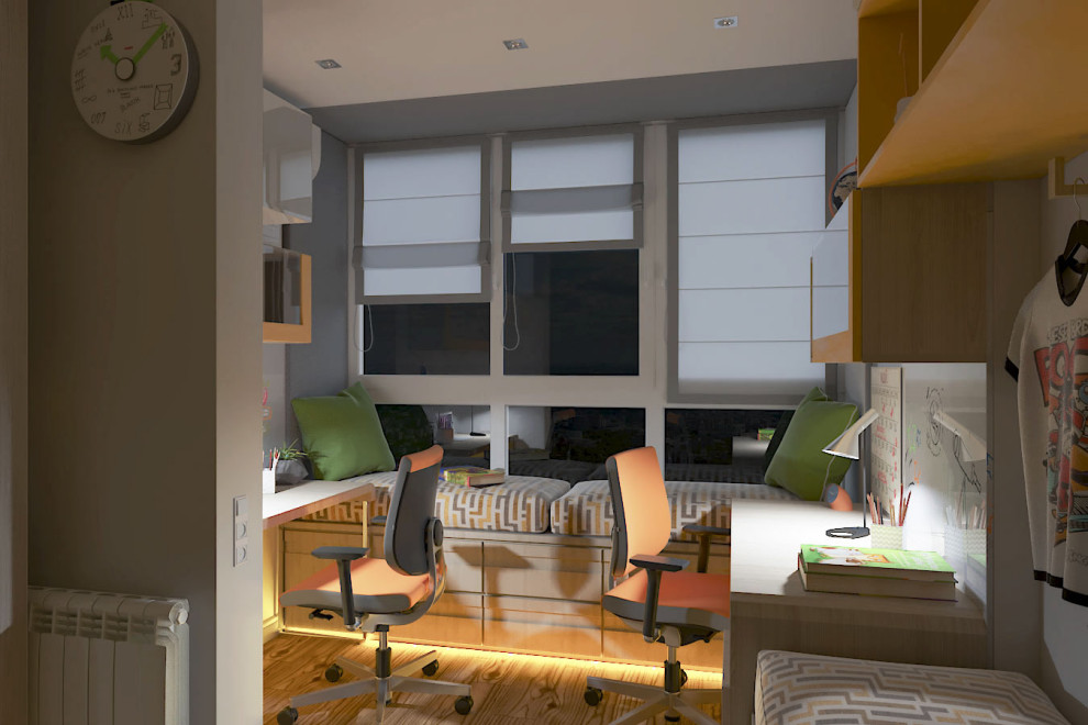 Детская комната для двух мальчиков "Лучезарный"