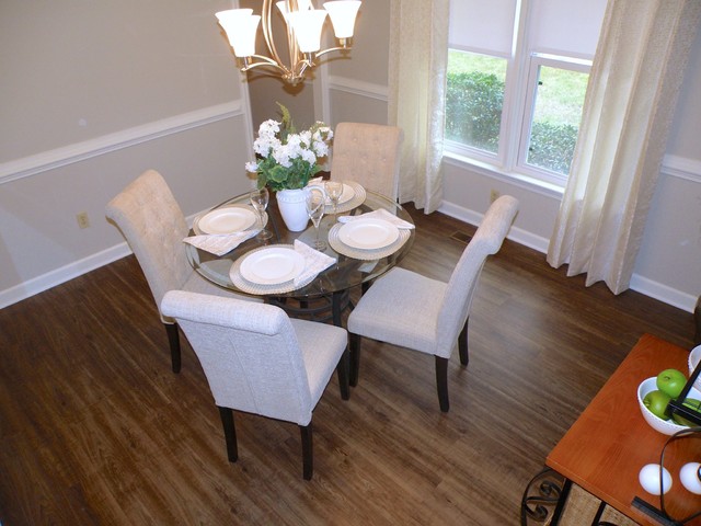 Luxury Vinyl Plank Flooring - Traditional - Dining Room - San Diego