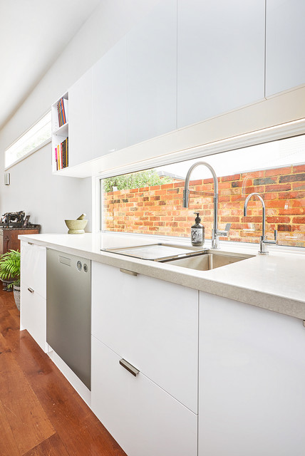 Bright Contemporary Kitchen & Laundry Renovation contemporary-kitchen