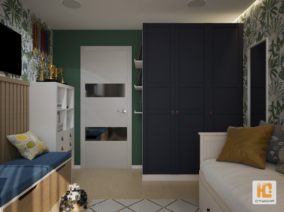 Дизайн-проект части квартиры (гостиная, спальня, балкон, детская)