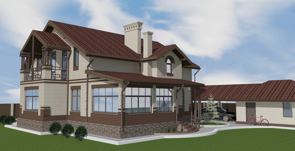 Дома из кирпича и газосиликата